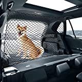 DELITLS Hunde Auto Netz Barriere, Einstellbare Auto Isolation Barrier Kofferraum Netzwerk für Haustierschutz, Universal für Autos, Auto Trennwand für sicheres ...