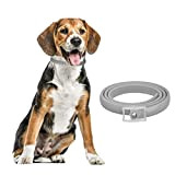 DEWEL 2pcs Zeckenhalsband für Hunde, Verstellbar Zecken Halsband für Hunde und Katze, Wasserdicht Hund Flohhalsband, 2 x 63,5cm