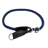 Dibea Hundehalsband Retrieverhalsband Dressurhalsband Blau Länge 40 cm Ø 0,8 cm