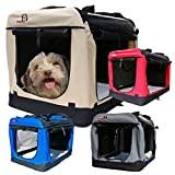 Dogidogs Hundetransportbox faltbar Transportbox für Hunde Hundebox Auto - Dogi Kennel - 6 Größen - 4 Farben (M (60 x ...