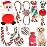 Dreamon Hundespielzeug Unzerstörbar Weihnachten - Welpenspielzeug mit Hundespielzeug Quietschend und Ball Tauziehen Hund Weihnachten für Kleine Mittelgroßen Große Hunde