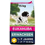 Eukanuba Hundefutter mit frischem Huhn für mittelgroße Rassen, Premium Trockenfutter für ausgewachsene Hunde, 15 kg