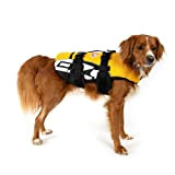 EzyDog DFD Schwimmweste Hund - Hundeschwimmweste - Schwimmwesten für Hunde - Größenverstellbar mit Griff und Reflektoren (XS, Gelb)