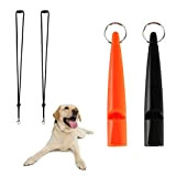 FASBET 2 Stück Trainingspfeife Hunde Premium Hundepfeife Hundepfeife mit Pfeifenband Hundepfeife Rückruf Frequenz und Hohe Lautstärke Pfeife Hund für Zuverlässiges ...