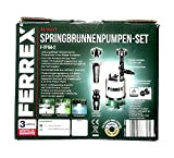 FERREX Springbrunnenpumpen-SET F-TP 64-2 50 Watt - Förderhöhe 2m - Fördermenge 1750l/h