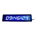 Fitnessstudio-Timer Blaue Farbe LED Uhr, Wecker, Countdown-Uhr, 1.8inch-Ziffern, 12/24-Zeit-Format, for Sport for Fitness Home Garage Gym und Outdoor-Sport LED-Trainingsuhr