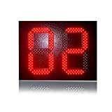 Fitnessstudio-Timer Outdoor wetterfest, kostengünstige Außen im Freien 10 Zoll rot 88.88 Format LED-Zeit- und Temperatur-Digital-Bildschirm LED-Trainingsuhr (Color : 2 bit ...
