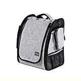 FMOPQ Birdcage Bird Backpack for Parrot Bird Carrier with Perch and Feeding Cups Multifunctional Portable and Breathable Pet Bag Net ...