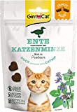 GimCat Crunchy Snacks Ente mit Katzenminze - Knuspriges und proteinreiches Katzenleckerli ohne Zuckerzusatz - 1 Beutel (1 x 50 g)