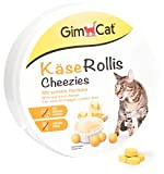 GimCat Käse Rollis - Getreidefreier und vitaminreicher Katzensnack mit echtem Hartkäse - 1 Dose (1 x 200 g)