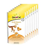 GimCat Multi-Vitamin Tabs - Funktionaler Katzensnack unterstützt Immunsystem, Herz und Augen - 8er Pack (8 x 40 g)