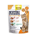 GimCat Nutri Pockets Malt & Vitamin Mix - Knuspriger Katzensnack mit cremiger Füllung und funktionalen Inhaltsstoffen - 1 Beutel (1 ...