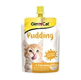 GimCat Pudding mit Calcium - Katzensnack aus echter laktosereduzierter Vollmilch für gesunde Knochen - 1 Beutel (1 x 150 g)