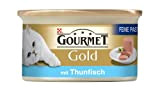 Gourmet Gold Feine Pastete mit Thunfisch 85g Katzenfutter (24er Pack) von Purina