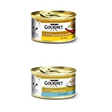 Gourmet Gold Katzenfutter 24er Mix-Pack (2 x 12 x 85g) Ragout Huhn und Pastete mit Thunfisch