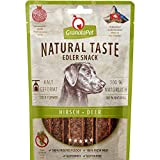 GranataPet Natural Taste Edler Snack Hirsch, Hundeleckerli ohne Getreide & ohne Zuckerzusätze, Belohnung für zwischendurch, schmackhafter Hundesnack, 90 g