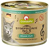GranataPet Symphonie No. 5 Huhn PUR , Katzenfutter ohne Getreide & Zuckerzusätze, Filet in natürlichem Gelee, delikates Nassfutter für Katzen, ...