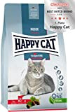 Happy Cat 70593 - Indoor Adult Voralpen Rind - Katzen-Trockenfutter für ausgewachsene Katzen und Kater - 4 kg Inhalt