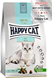 Happy Cat 70605 - Sensitive Adult Light - Trockenfutter mit Geflügel für übergewichtige Katzen und Kater - 10 kg Inhalt
