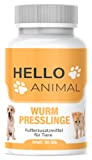 HelloAnimal® Wurm Presslinge Kur für Tiere wie Katzen, Hunde, Kaninchen und Geflügel - vor, während und nach Befall, natürliches Mittel ...