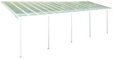 Hochwertige Aluminium Terrassenüberdachung, Terrassendach 300x971 cm (TxB) - weiß