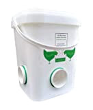 Hühnerfutterautomat 20L (4 Fütterungsöffnungen) Wasserdicht, Rattensicher perfekt für 20 Freilandhuhn