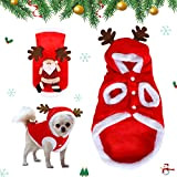 Hundekostüme Weihnachten Elchkostüm, Haustier Weihnachtskostüm, Weihnachten Katzen Kleidung, Haustier-Kleidung, Weihnachten Hundekleidung, Hundekostüm Hunde für Winter Weihnachten Hundebekleidung (L)
