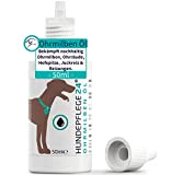 Hundepflege24 Ohrmilbenöl für Hunde, Katzen & Haustiere -50ml - 100% Natürliche & Vegane Ohrpflege gegen Juckreiz, Pilz- & Milbenbefall - ...