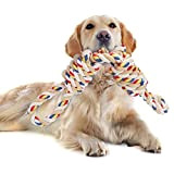 Hundespielzeug Seil für Starke große Hunde, Zerrspielzeug Hund Robuste Kauspielzeug 2 Knoten Tau für Aggressive Kauen, 60 cm Hundeseile interaktive ...