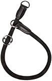 HUNTER Freestyle Dressurhalsung, Hundehalsband, Zugstopper, robust, wetterfest, 55 (L), schwarz