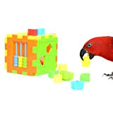 Hypeety Bird Parrot Brice Educational Training Building Block Spielzeug Parrot Intelligenz Spielzeug Kauspielzeug für Aras Wellensittiche Sittiche Kakadus African Greys