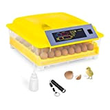 incubato Brutapparat Inkubator Brutmaschine IN-48DDI (für 48 Eier, inklusive Schierlampe und Wasserspender, 20-50 °C, intelligente Temperaturregelung, 80 W Motor)
