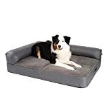 JAMAXX® Premium 2-in-1 Sofa Orthopädisch Memory Foam Matratze EXTRA BREIT - große Hunde Hundekissen Flauschig Kuschelig - Hundebett Waschbar - ...