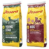 JOSERA YoungStar (1 x 15 kg) | getreidefreies Welpenfutter für mittlere und große Rassen | 1er Pack & Kids (1 ...