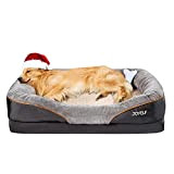 JOYELF XLarge Gedächtnisschaum Hundebett orthopädisches Hundebett & Sofa mit abnehmbarem waschbarem Bezug und Quietschspielzeug als Geschenk