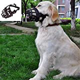JYHY Silikon Gummi Korb Maulkorb für Hunde, Anti-Kauen Beißen Barking, weicher Verstellbarer atmungsaktiv, Sicherheit Maske für kleine mittlere Große Hunde ...