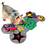 KaraLuna Schnüffelteppich I Hundespielzeug Intelligenzspielzeug Hund Futterdecke Schnüffelmatte Suchmatte Hunde Geschenk (Klein)