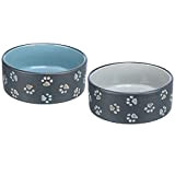 Keramiknäpfe Set 0,75 l blau und orange Hundenapf - So schön können Hundenäpfe Sein!