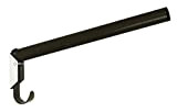 Kerbl 32845 Sattelhalter, klappbar, rund, integrierter Trensenhalter, schwarz, 1 Stück (1er Pack)