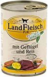 LandFleisch | Pur Geflügel & Reis extra mager | 12 x 400 g