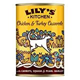 Lily's Kitchen - Nass Hundefutter Schalen 6er Pack (6 x 400g) - Huhn-Truthahn-Kasserolle