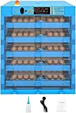 MAIES Eierinkubator 320 Hühnerinkubator mit automatischem Wender Digitale Inkubatoren Geflügelbrutbrüter zum Ausbrüten von Hühnern, Enten, Gänsen, Wachteln, Vögeln, Tempe