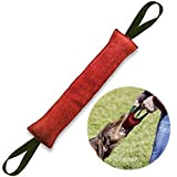 MAIYADUO Beisswurst für Hunde, 40 cm, Zerrspielzeug für Hund Unzerstörbar mit Zwei Schlaufen - Sehr Robustes Hunde Zerrspielzeug ​zum K9 ...