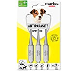 martec PET CARE Spot on Hund - unter 15 Kg - Parasitenabwehr auf pflanzlicher Basis - gegen Zecken, Milben, Flöhe ...