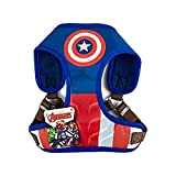 Marvel Comics Captain America Superhelden-Hundegeschirr für mittelgroße Hunde | kein Ziehen Hundegeschirr | rot, weiß und blau No Escape Medium ...
