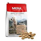 MERA pure sensitive Fresh Meat Rind & Kartoffeln, Hundefutter trocken mit viel frischem Fleisch, gesundes Trockenfutter getreidefrei für ausgewachsene Hunde ...