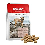 MERA pure sensitive Lachs & Reis, Hundefutter trocken für sensible Hunde, Trockenfutter aus Lachs und Reis, Futter für ausgewachsenen Hund, ...