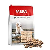 MERA Pure Sensitive Puppy mit Truthahn und Reis (1 x 4kg), leicht verdauliches Hundefutter für Welpen, glutenfreies Trockenfutter ohne Weizen