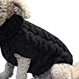 Modischer gestreifter Hundepullover, warmer Mantel, Strickwolle, Winterpullover für kleine, mittelgroße und große Hunde
