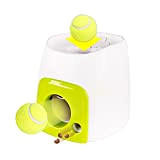 MRYH Automatischer Ballwerfer für Hunde, Automatische Ballwurfmaschine für Hunde, Hundetrainingsspielzeug Interaktiver Ballwerfer Futterbelohnungsmaschine für kleine mittelgroße Haustiere